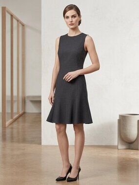green emerald velvet dress Theory Damen Otto Flare Kleid, Schwarz, Petite : Amazon.de: Fashion main image 1